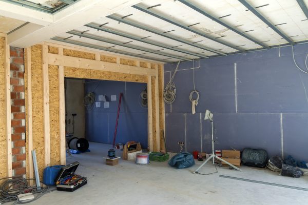 Interior of a house under construction. Renovation of an apartment